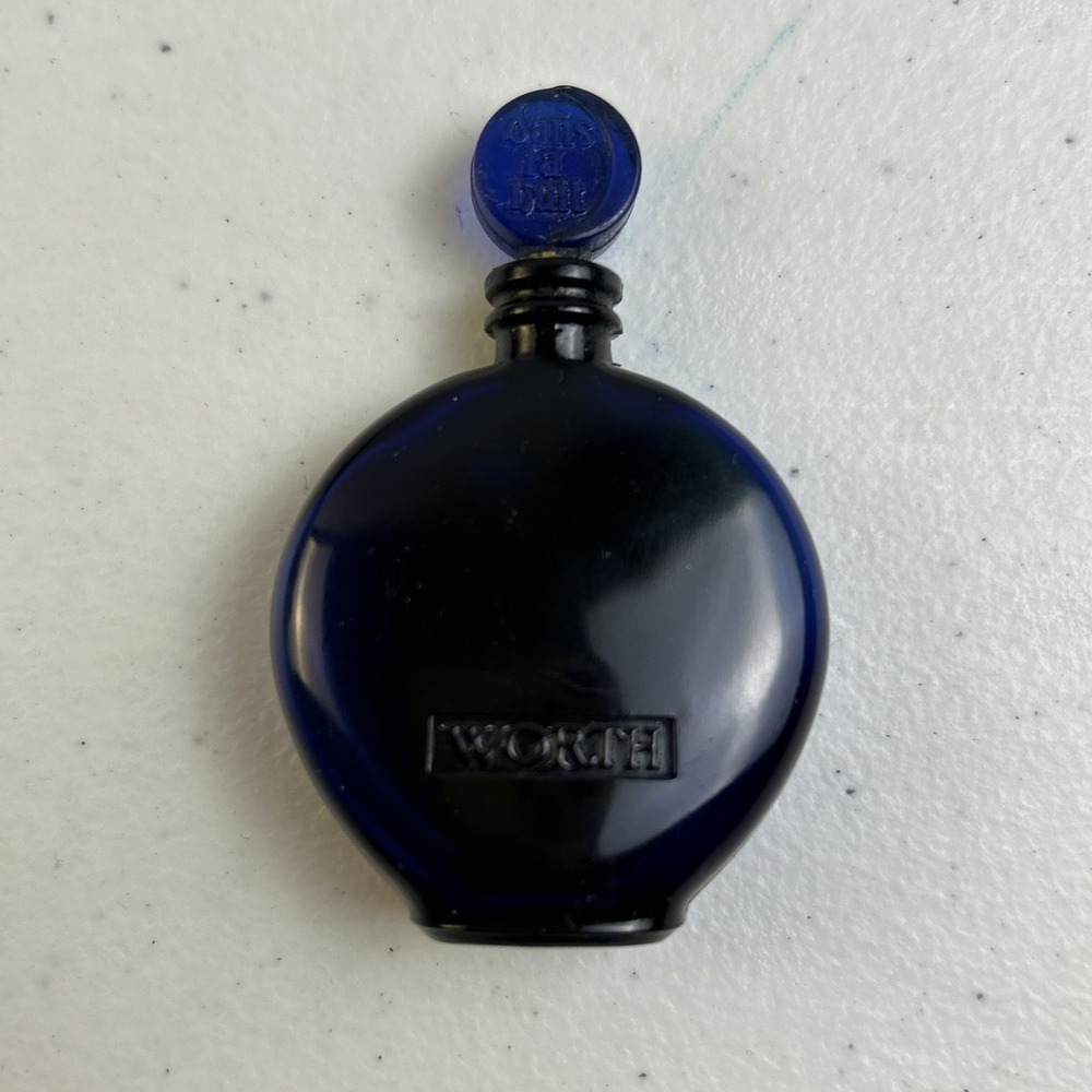 Rene Lalique - WORTH Mini Cobalt Blue Bottle, Dans La Nuit Empty‎